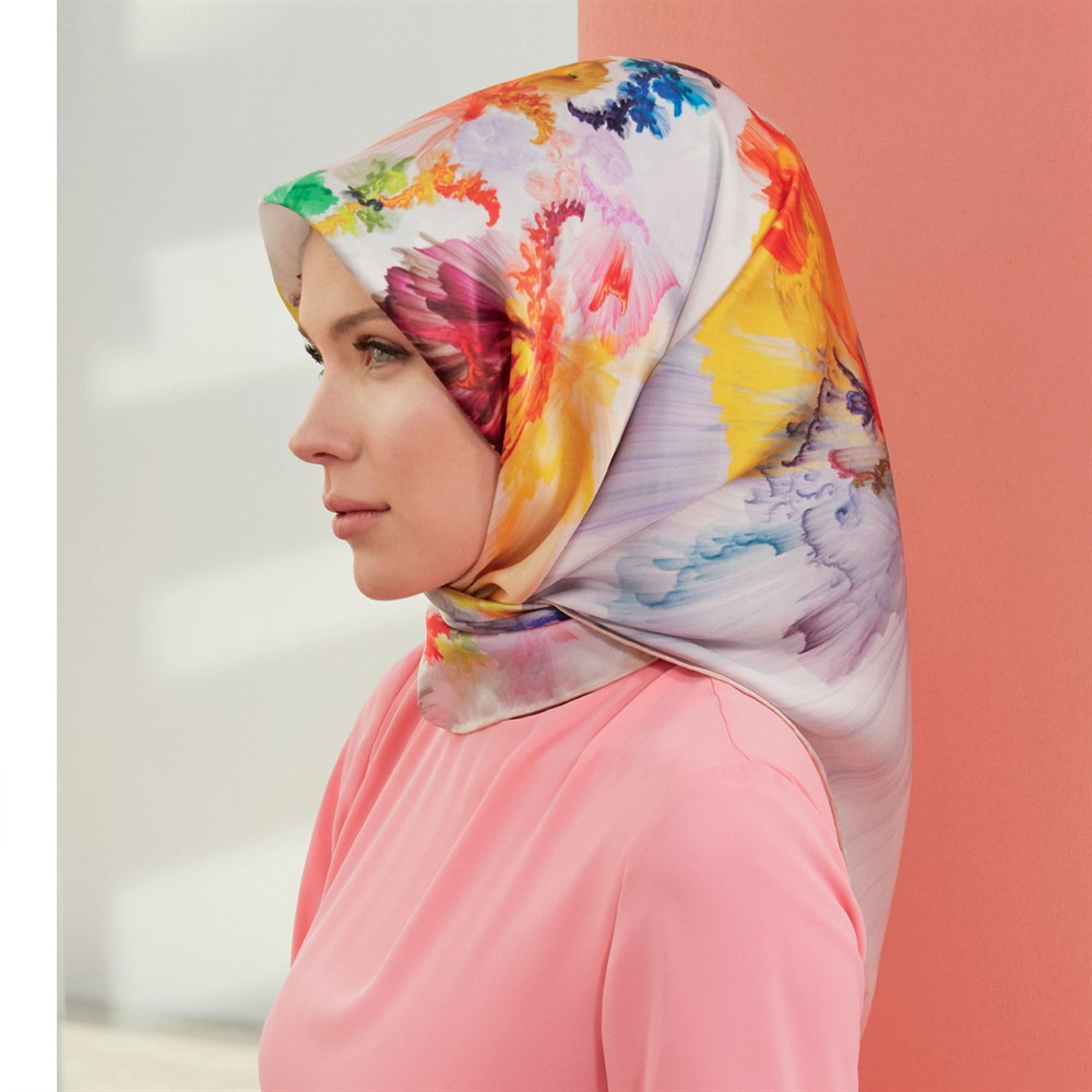 Armine İpek Eşarp 2020 İlkbahar-Yaz - 8337D 09 - Tivil