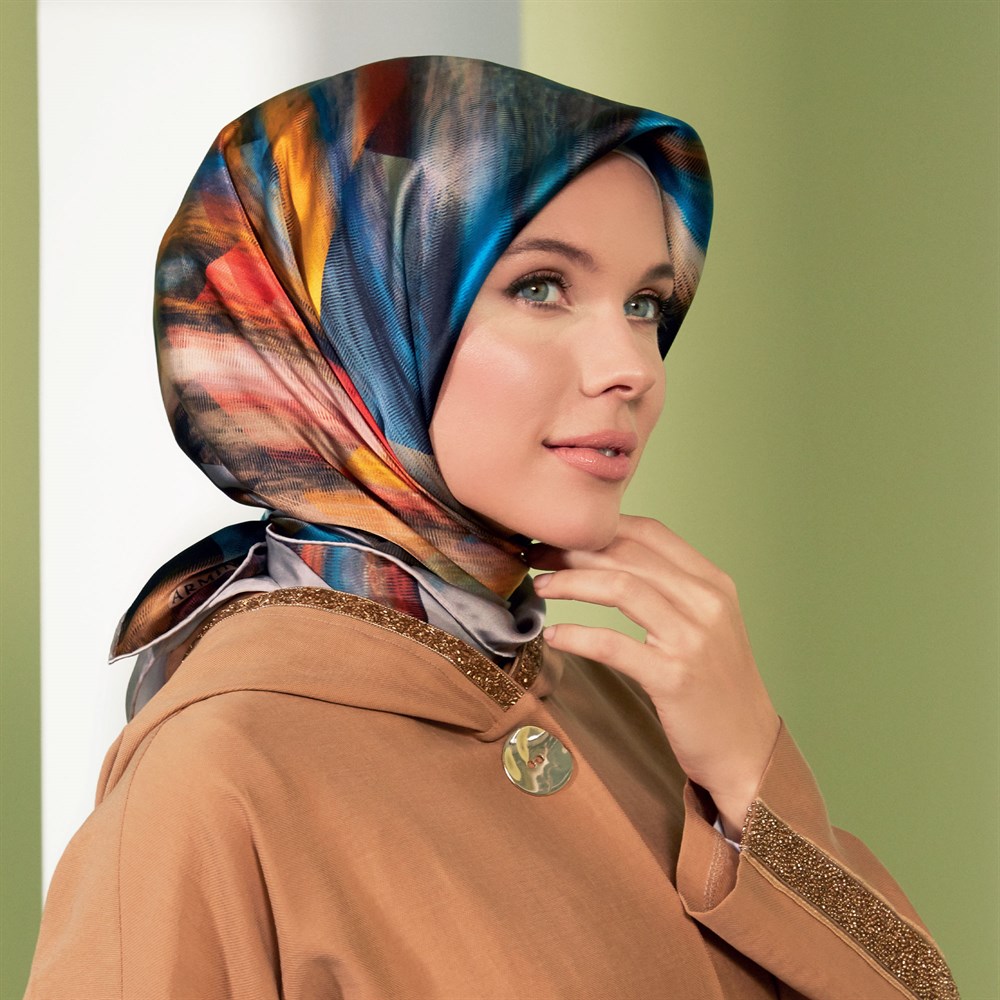 Armine İpek Eşarp 2020 İlkbahar-Yaz - 8339D 32 - Tivil
