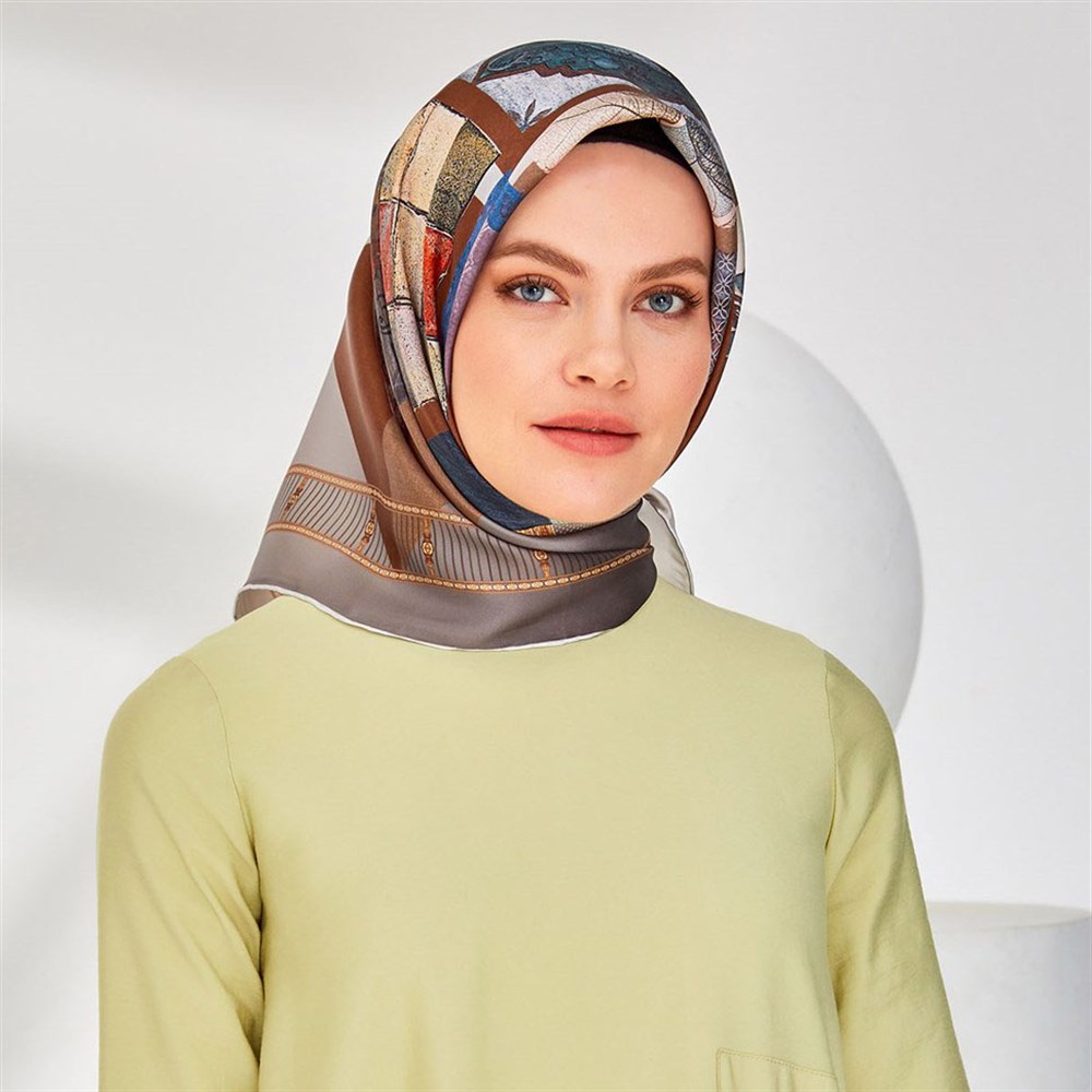 Armine İpek Eşarp 2020 İlkbahar-Yaz - 8312D 32 - Tivil - Otantik Karma Modeli