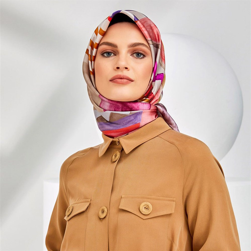 Armine Silk Scarf 2020 Spring-Summer - 8320D 05 - Satin