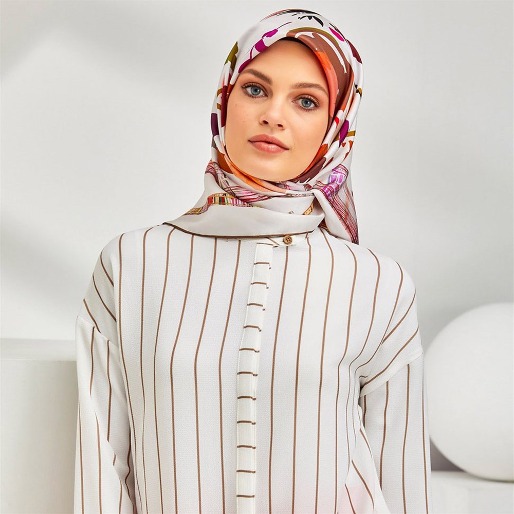 Armine İpek Eşarp 2020 İlkbahar-Yaz - 8300D 03 - Sura