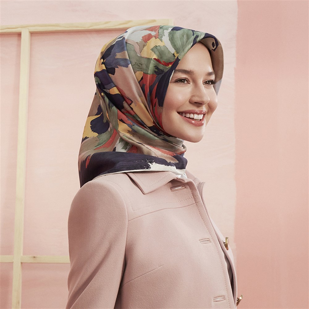 Armine İpek Eşarp 2020 Yeni Yaz - 8409D - 85 - Tivil