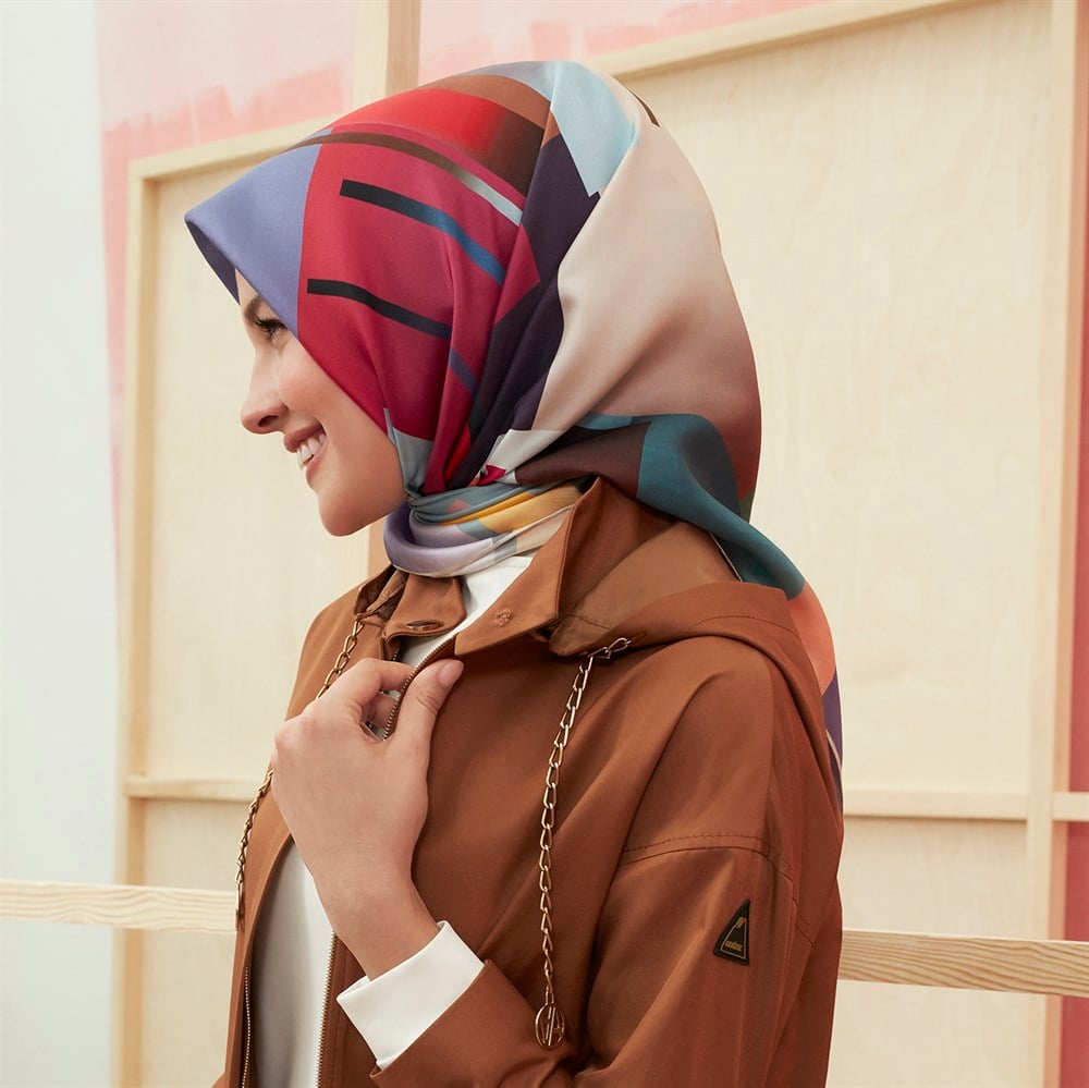 Armine İpek Eşarp 2020 Yeni Yaz - 8405D - 85 - Tivil