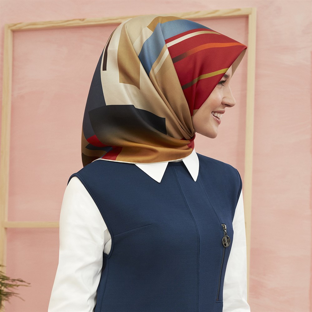 Armine İpek Eşarp 2020 Yeni Yaz - 8405D - 82 - Tivil