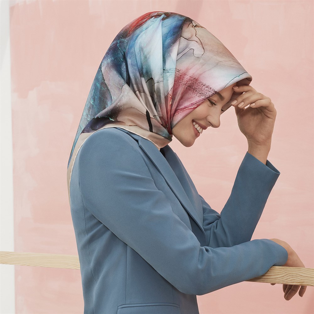 Armine İpek Eşarp 2020 Yeni Yaz - 8400D - 34 - Tivil