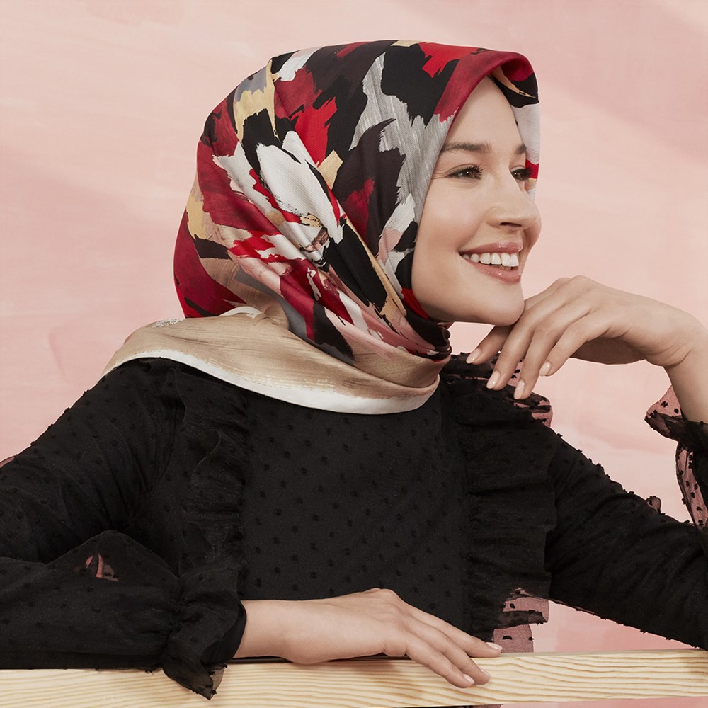 Armine İpek Eşarp 2020 Yeni Yaz - 8409D - 36 - Tivil