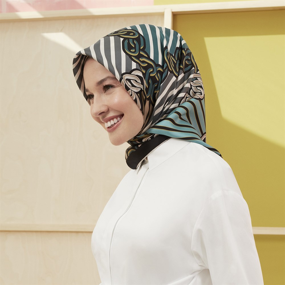 Armine İpek Eşarp 2020 Yeni Yaz - 8407D - 81 - Tivil