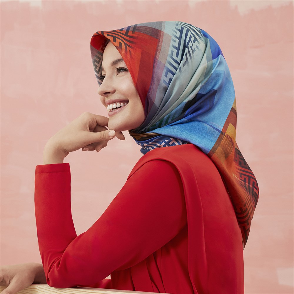 Armine İpek Eşarp 2020 Yeni Yaz - 8414D - 31 - Tivil