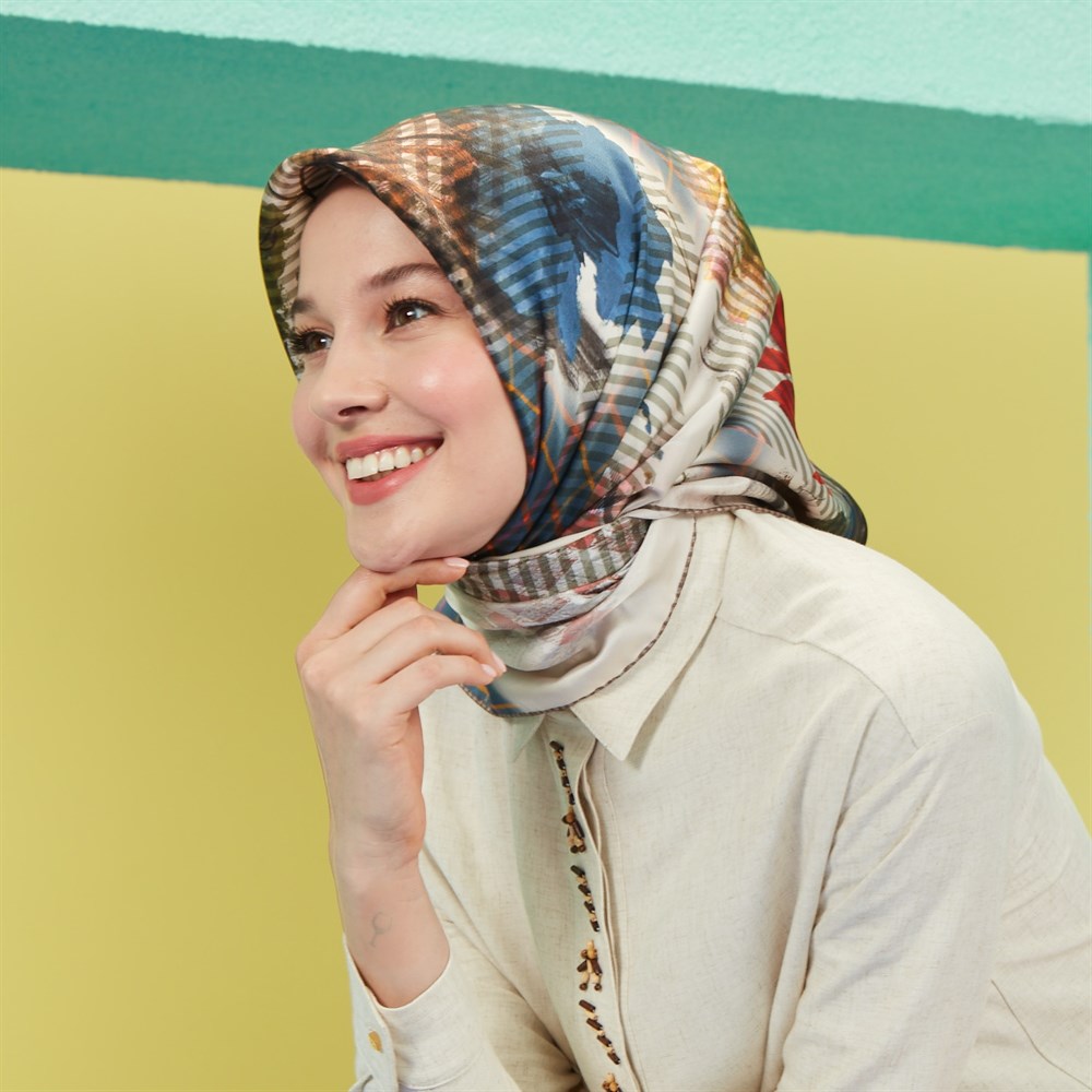 Armine İpek Eşarp 2021 İlkbahar-Yaz - 8500D 80 - Tivil