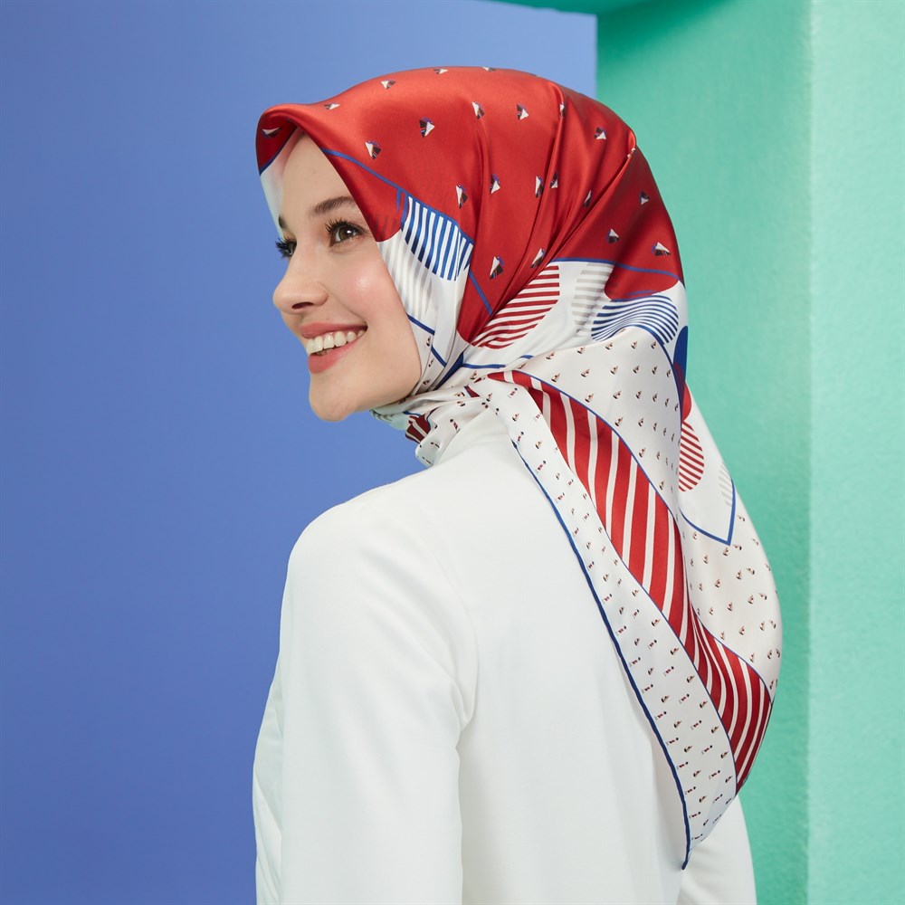 Armine İpek Eşarp 2021 İlkbahar-Yaz - 8503D 82 - Tivil