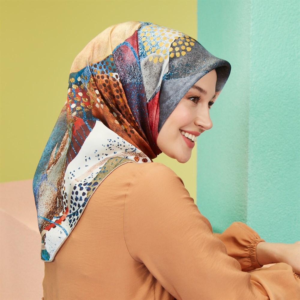 Armine İpek Eşarp 2021 İlkbahar-Yaz - 8501D 33 - Tivil