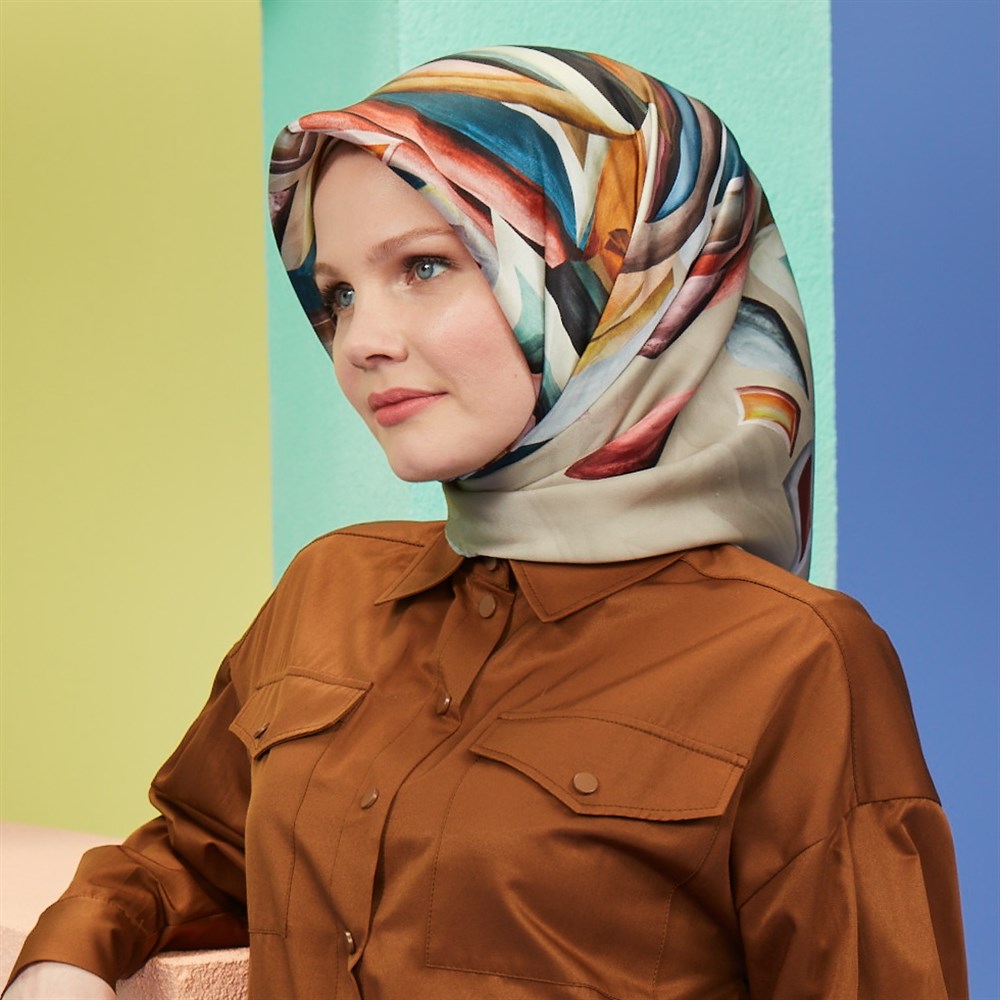 Armine İpek Eşarp 2021 İlkbahar-Yaz - 8521D 32 - Sura