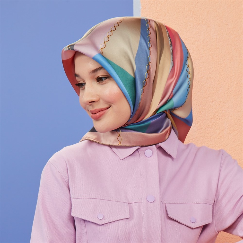 Armine İpek Eşarp 2021 İlkbahar-Yaz - 8507D 04 - Tivil