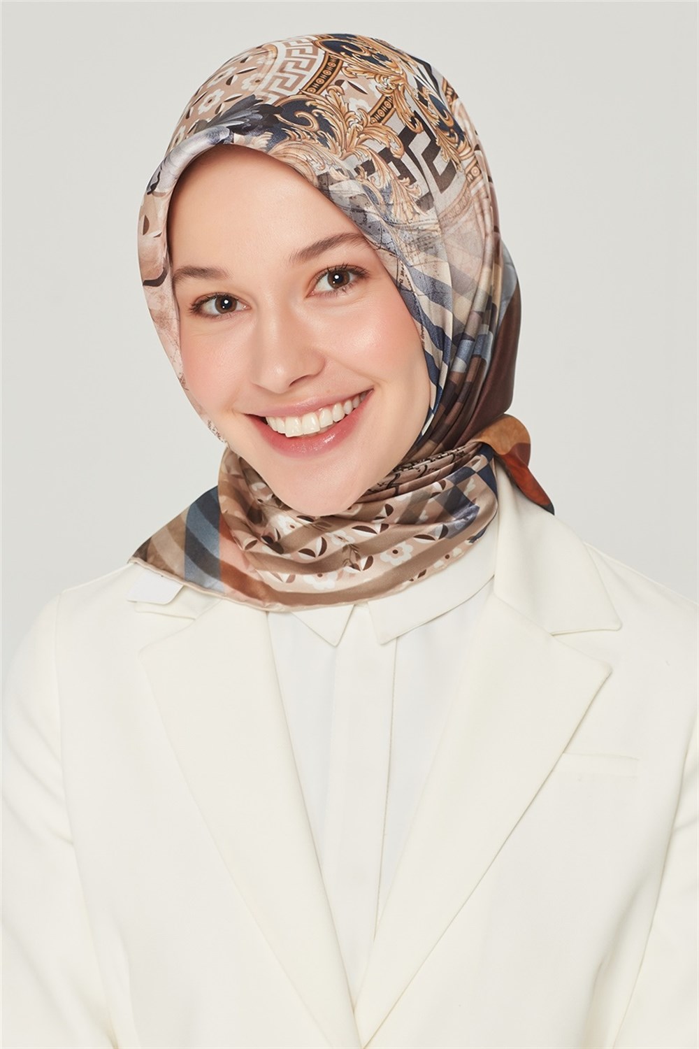 Armine İpek Eşarp 2021 İlkbahar-Yaz - 8514D 38 - Tivil