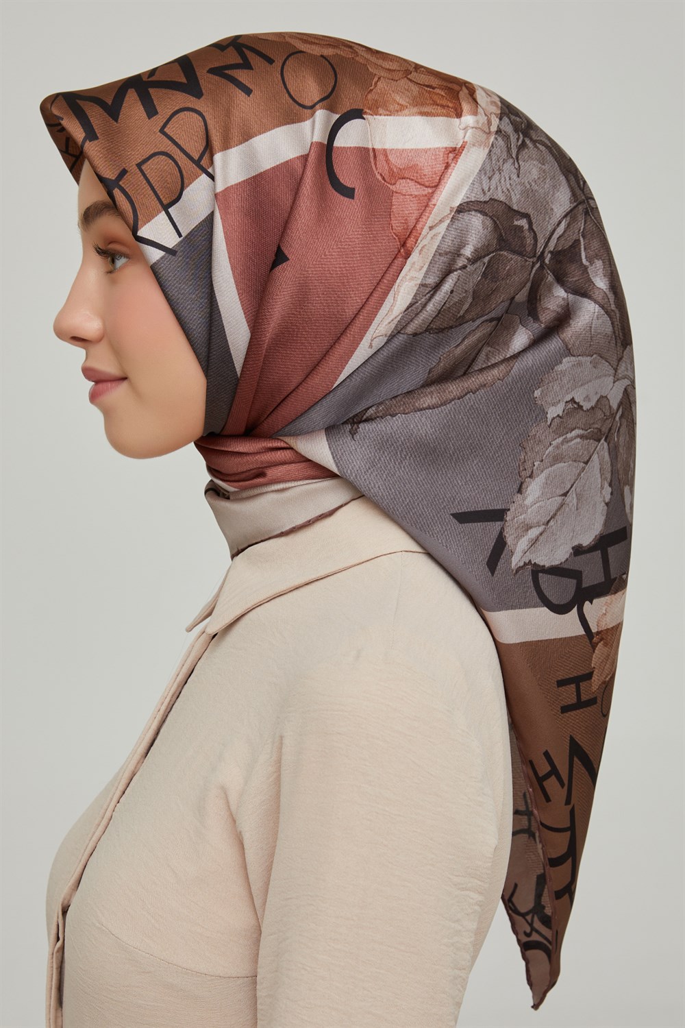 Armine Silk Scarf 2021/2022 Fall-Winter - 8637D-07 - Satin