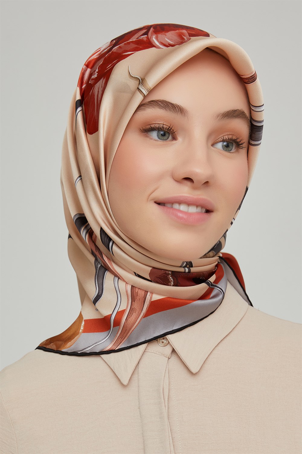 Armine Silk Scarf 2021/2022 Fall-Winter - 8665D-41 - Satin