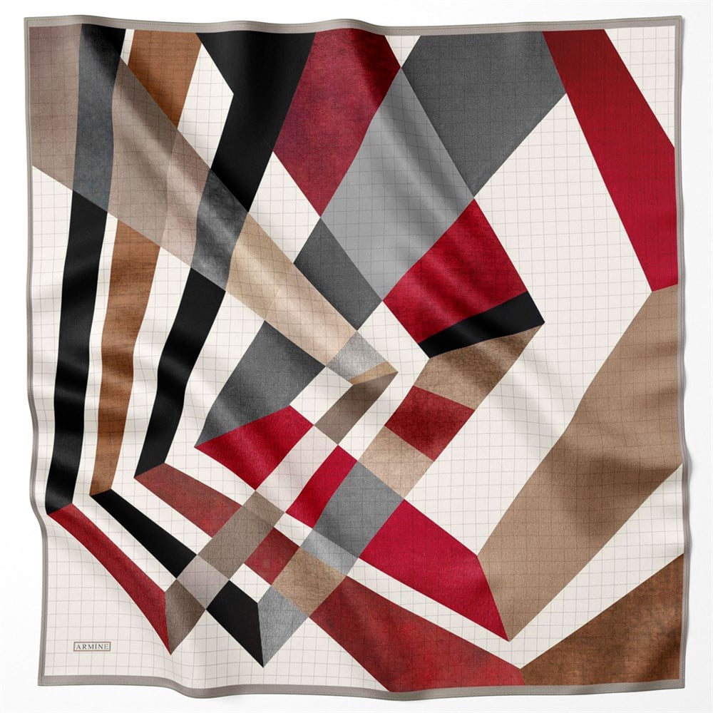 Armine Silk Scarf 2022 Spring-Summer - 8705D-01 - Twill