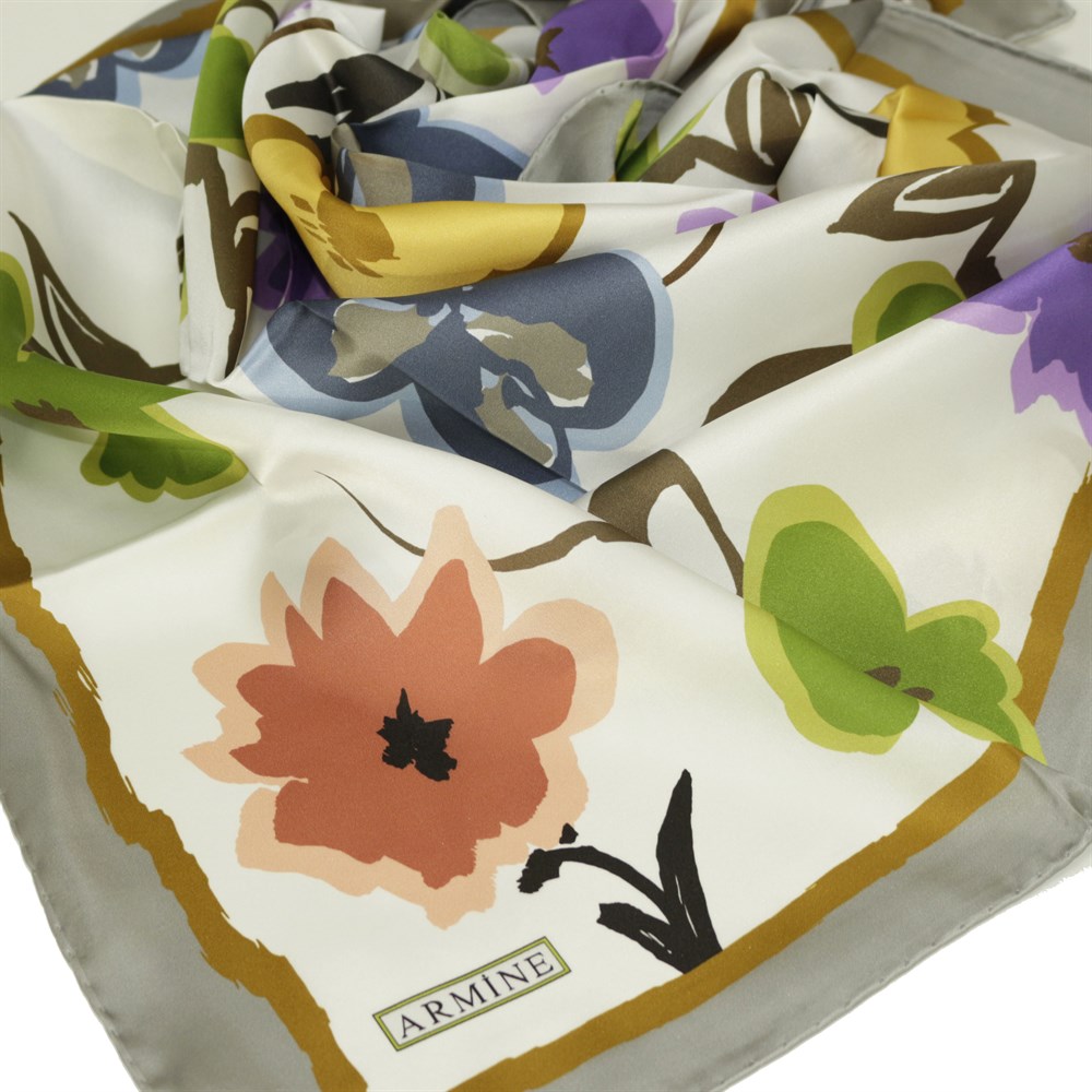 Armine Silk Scarf 2022 Spring-Summer - 8722D-09 - Twill