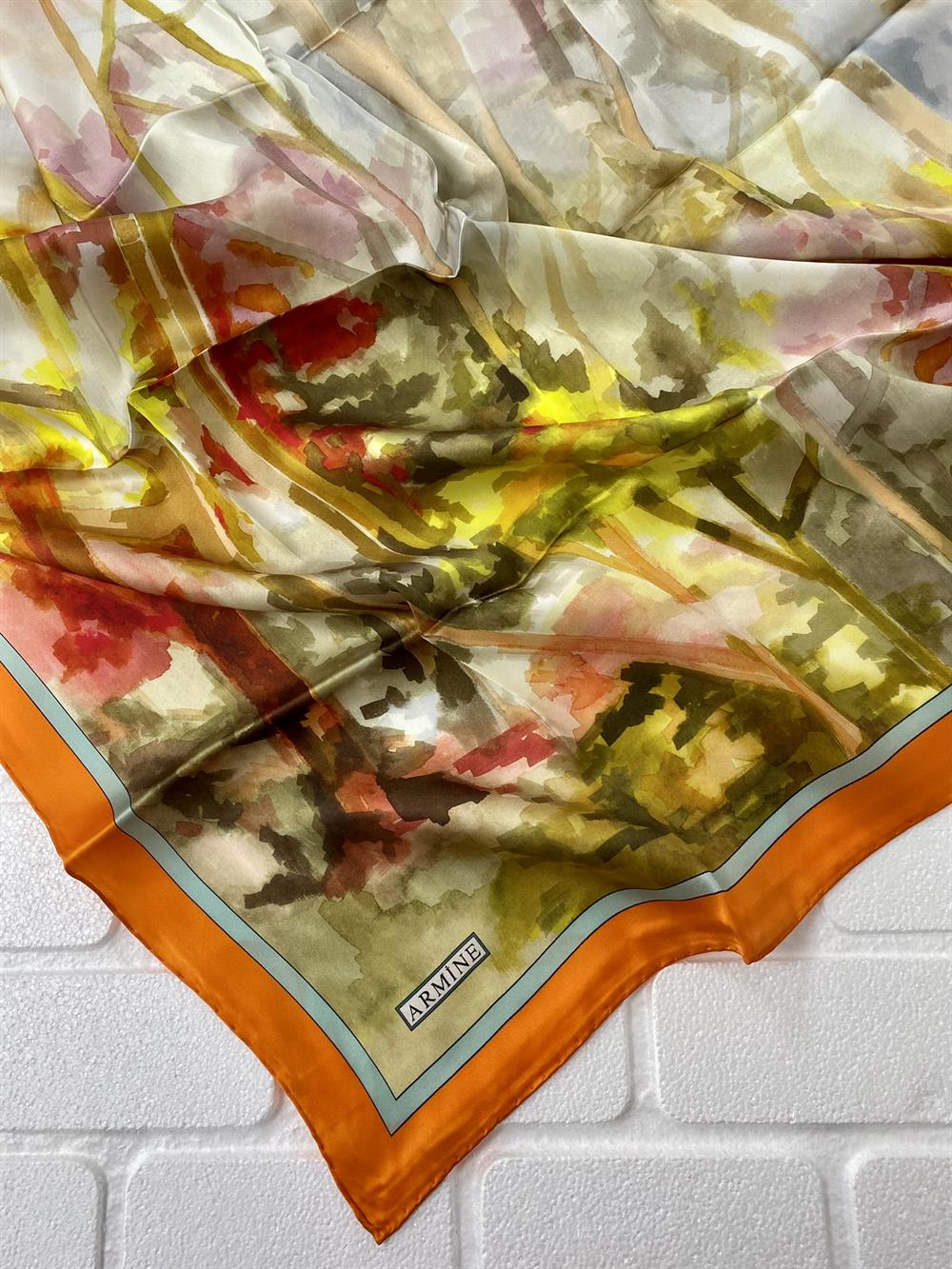 Armine Silk Scarf 2022 Spring-Summer - 8750D-09 - Twill