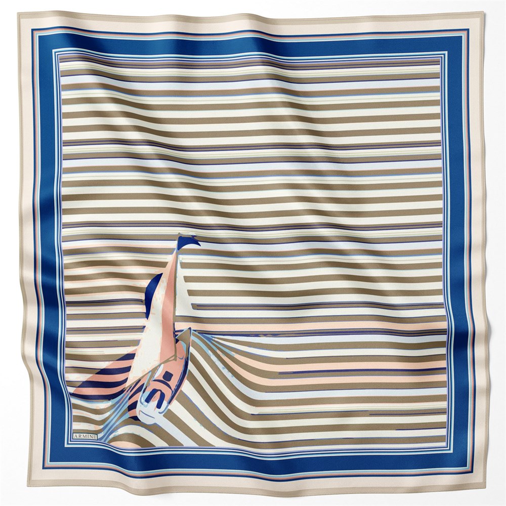 Armine Silk Scarf 2022 Spring-Summer - 8706D-33 - Satin