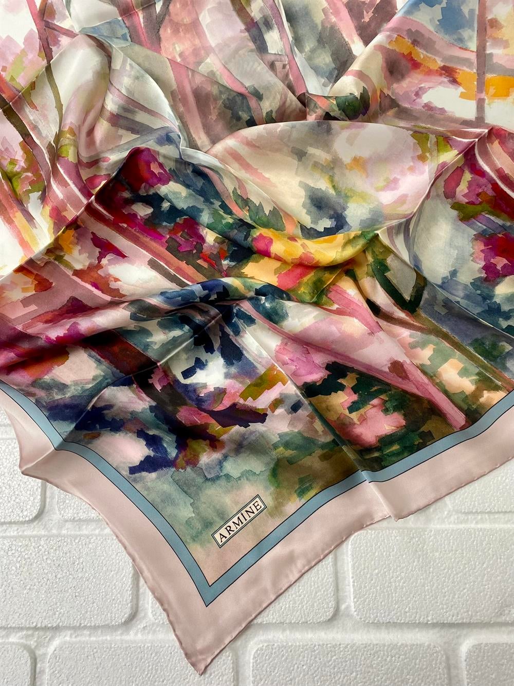 Armine Silk Scarf 2022 Spring-Summer - 8750D-04 - Twill