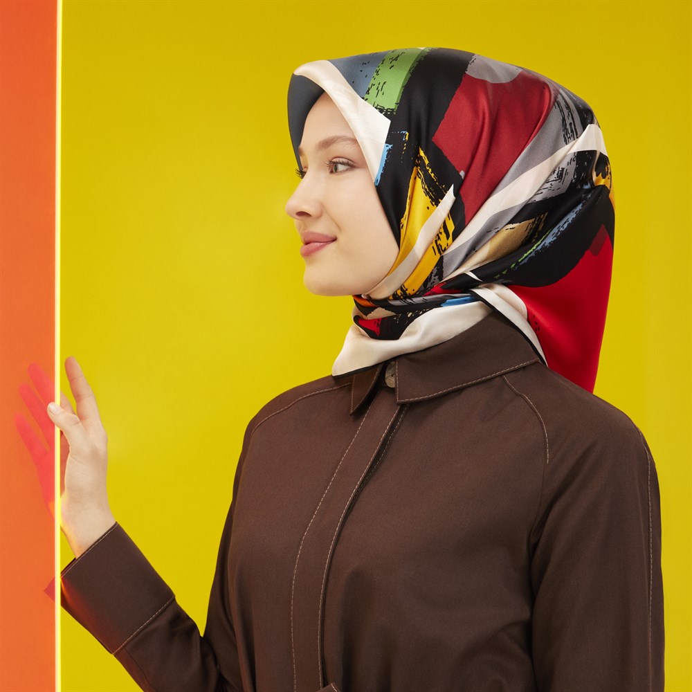 Armine İpek Eşarp 2022 İlkbahar-Yaz - 8714D-09 - Tivil