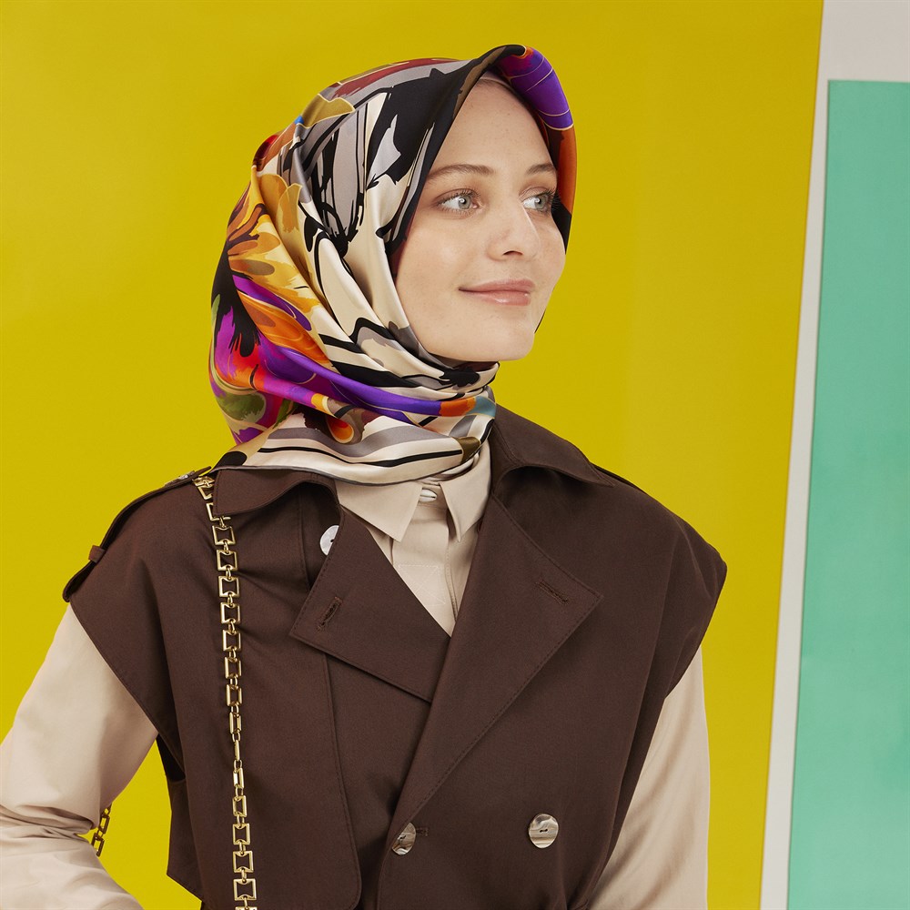 Armine İpek Eşarp 2022 İlkbahar-Yaz - 8710D-09 - Sura