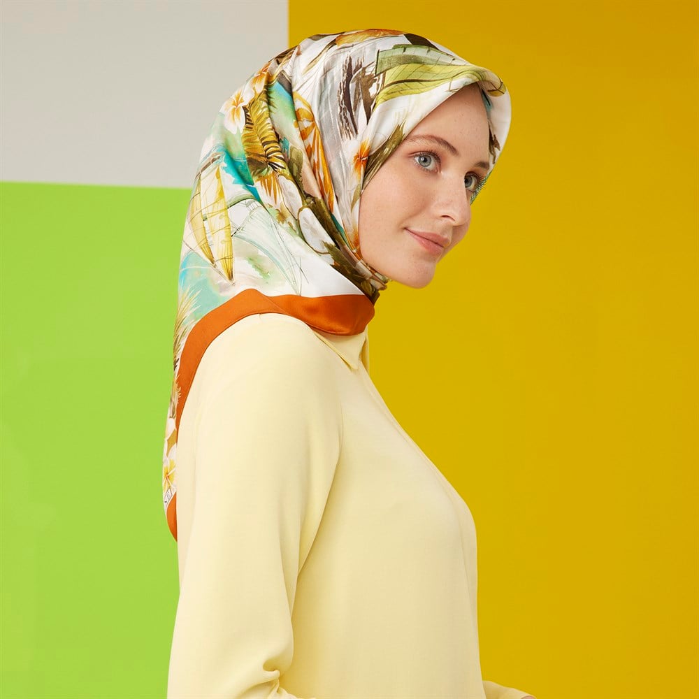 Armine İpek Eşarp 2022 İlkbahar-Yaz - 8754D-31 - Tivil
