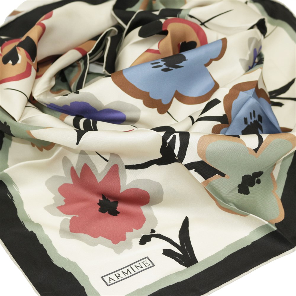 Armine Silk Scarf 2022 Spring-Summer - 8722D-54 - Satin