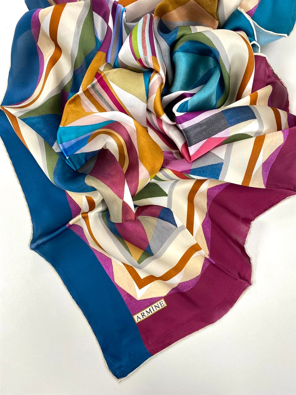 Armine Silk Scarf 2022 Spring-Summer - 8752D-01 - Satin
