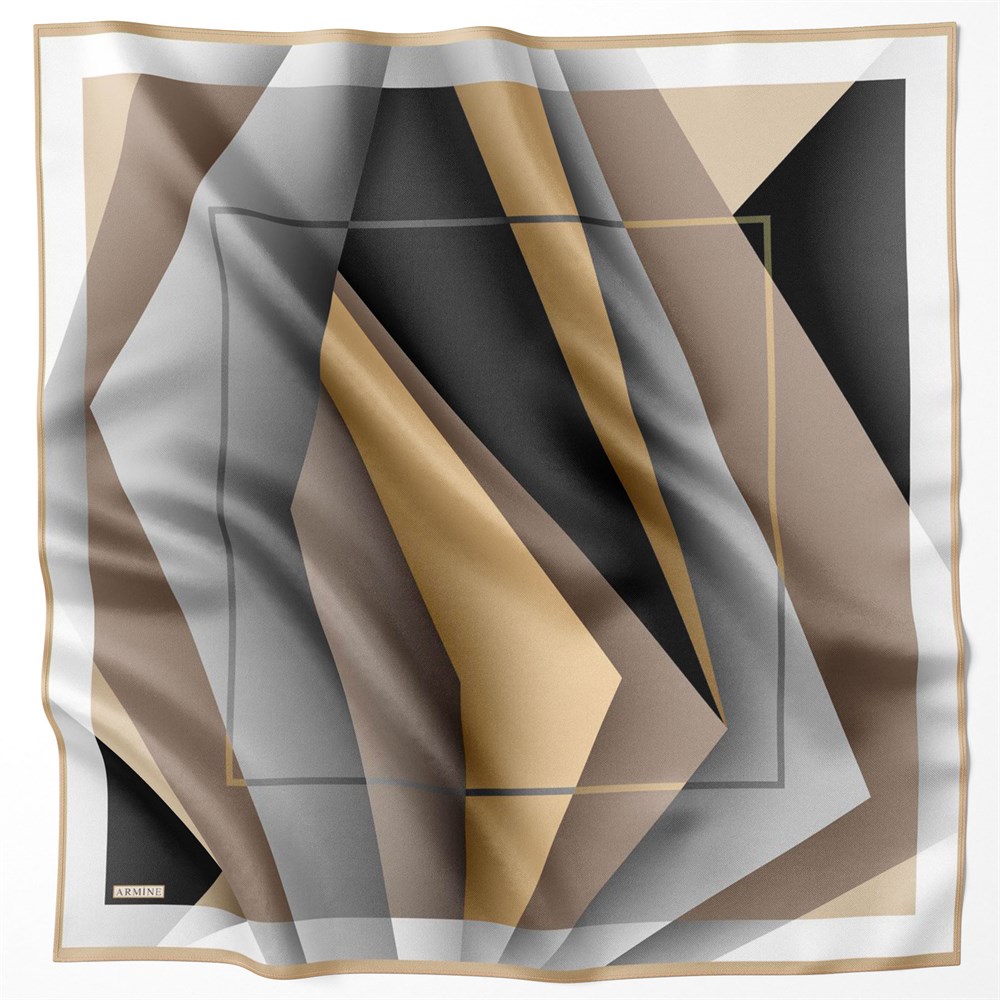 Armine Silk Scarf 2022 Spring-Summer - 8700D-10 - Twill