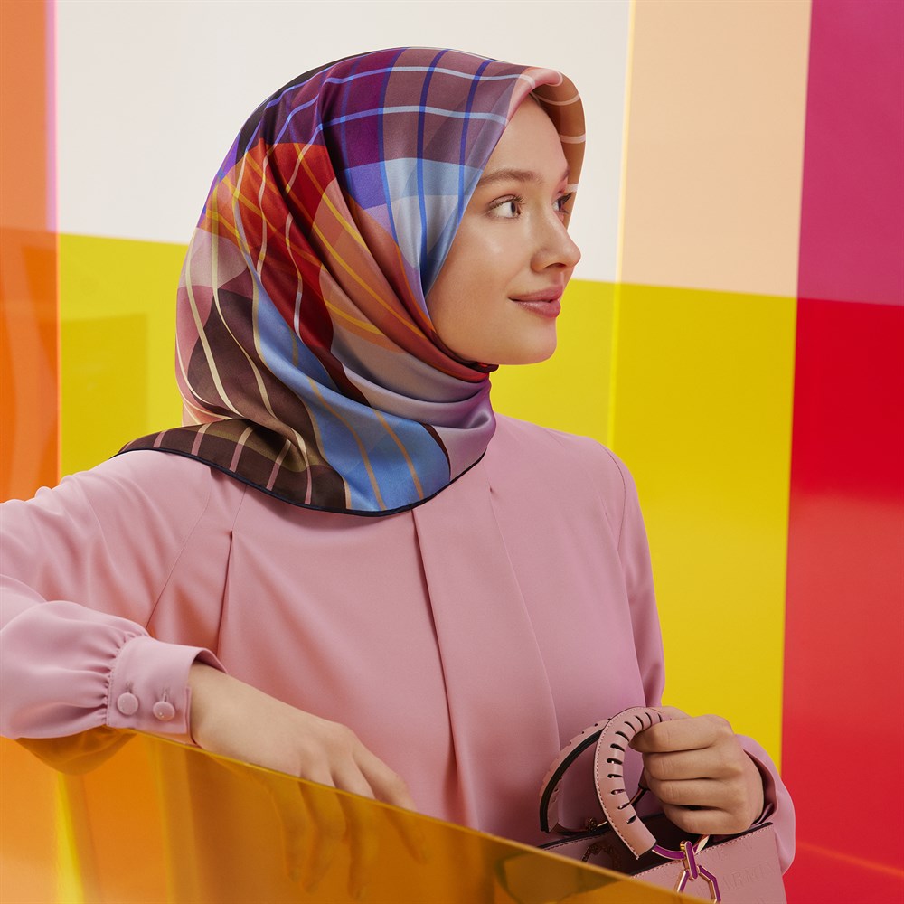 Armine İpek Eşarp 2022 İlkbahar-Yaz - 8711D-38 - Sura