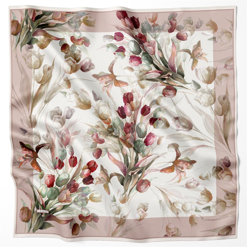 Armine Silk Scarf 2022 Spring-Summer - 8715D-04 - Twill