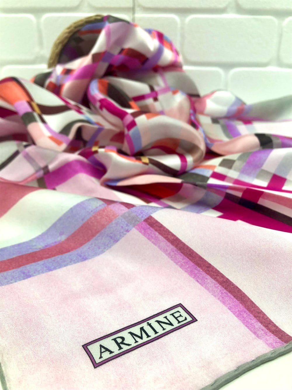 Armine Silk Scarf 2022 Spring-Summer - 8766D-53 - Twill