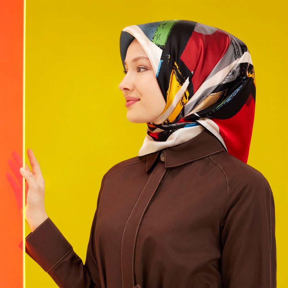 Armine İpek Eşarp 2022 İlkbahar-Yaz - 8714D-09 - Sura