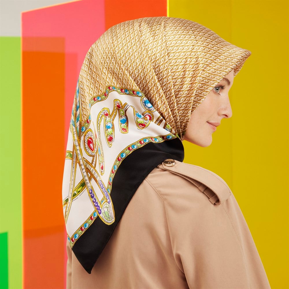 Armine İpek Eşarp 2022 İlkbahar-Yaz - 8762D-20 - Tivil