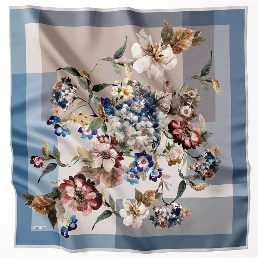 Armine Silk Scarf 2022 Spring-Summer - 8707D-04 - Twill