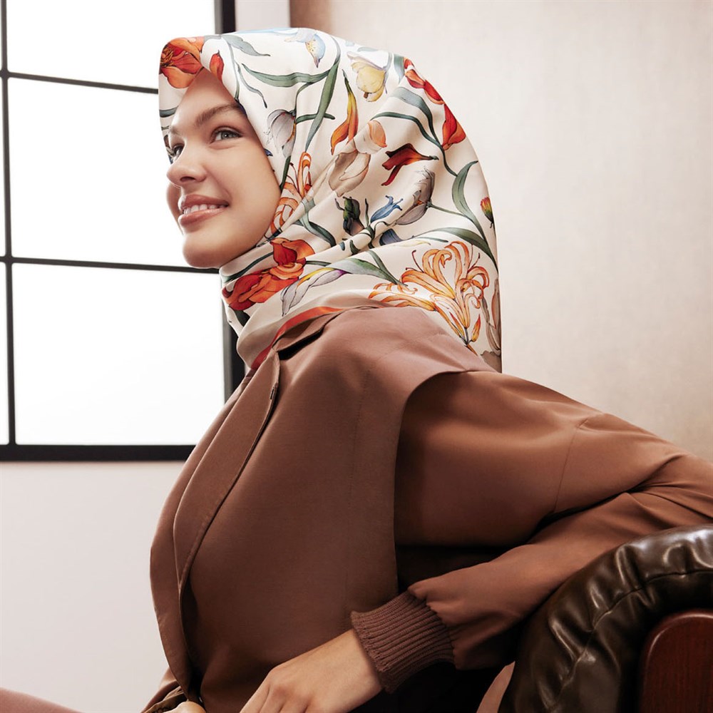 Armine İpek Eşarp 2022/2023 Sonbahar Kış - 8825D-03 - Tivil