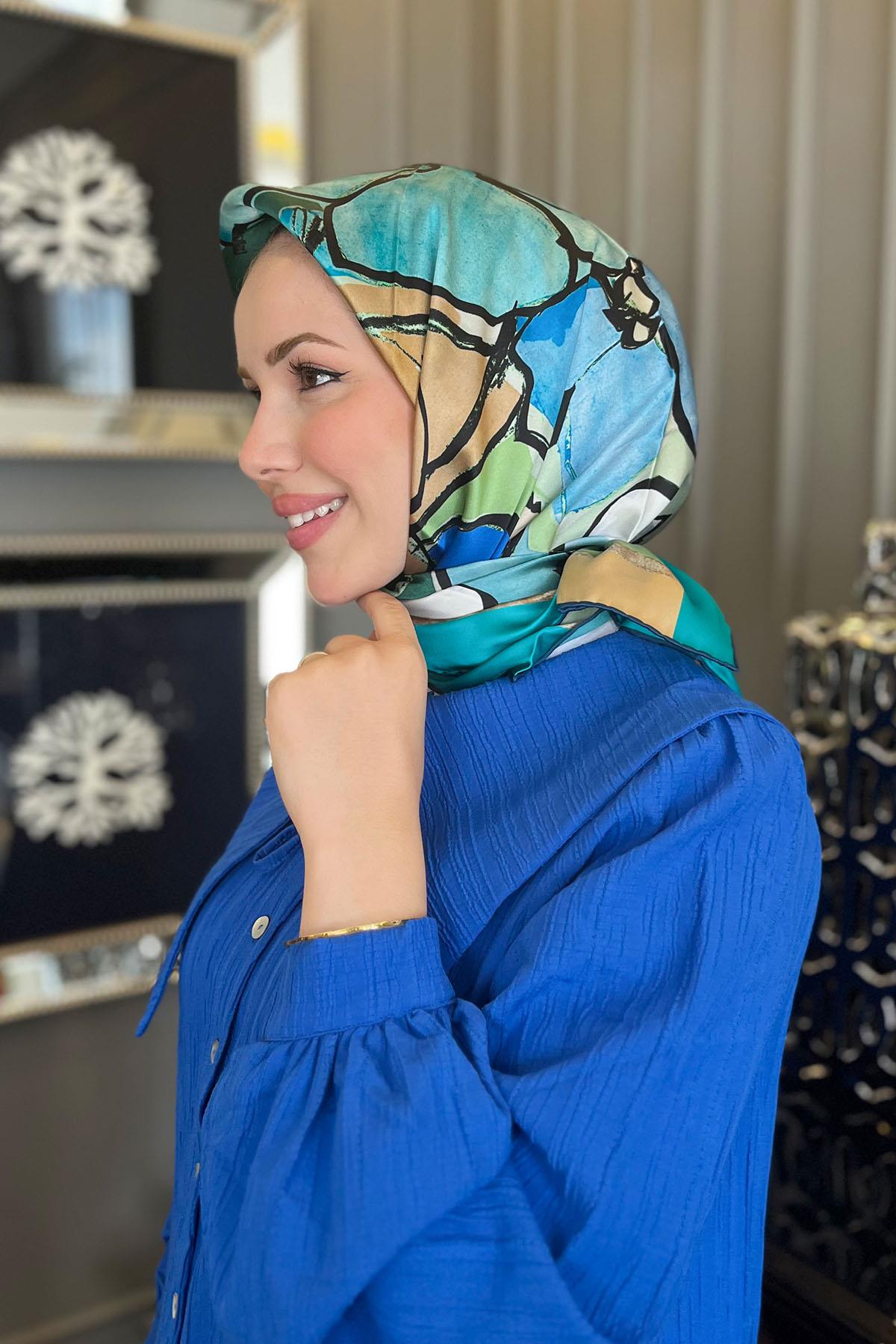 Armine İpek Eşarp 2023 İlkbahar-Yaz - 8914D-12 - Tivil