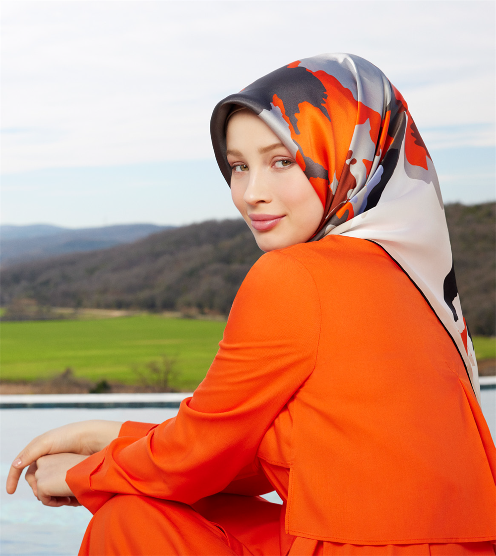 Armine İpek Eşarp 2023 İlkbahar-Yaz - 8935D-31 - Tivil