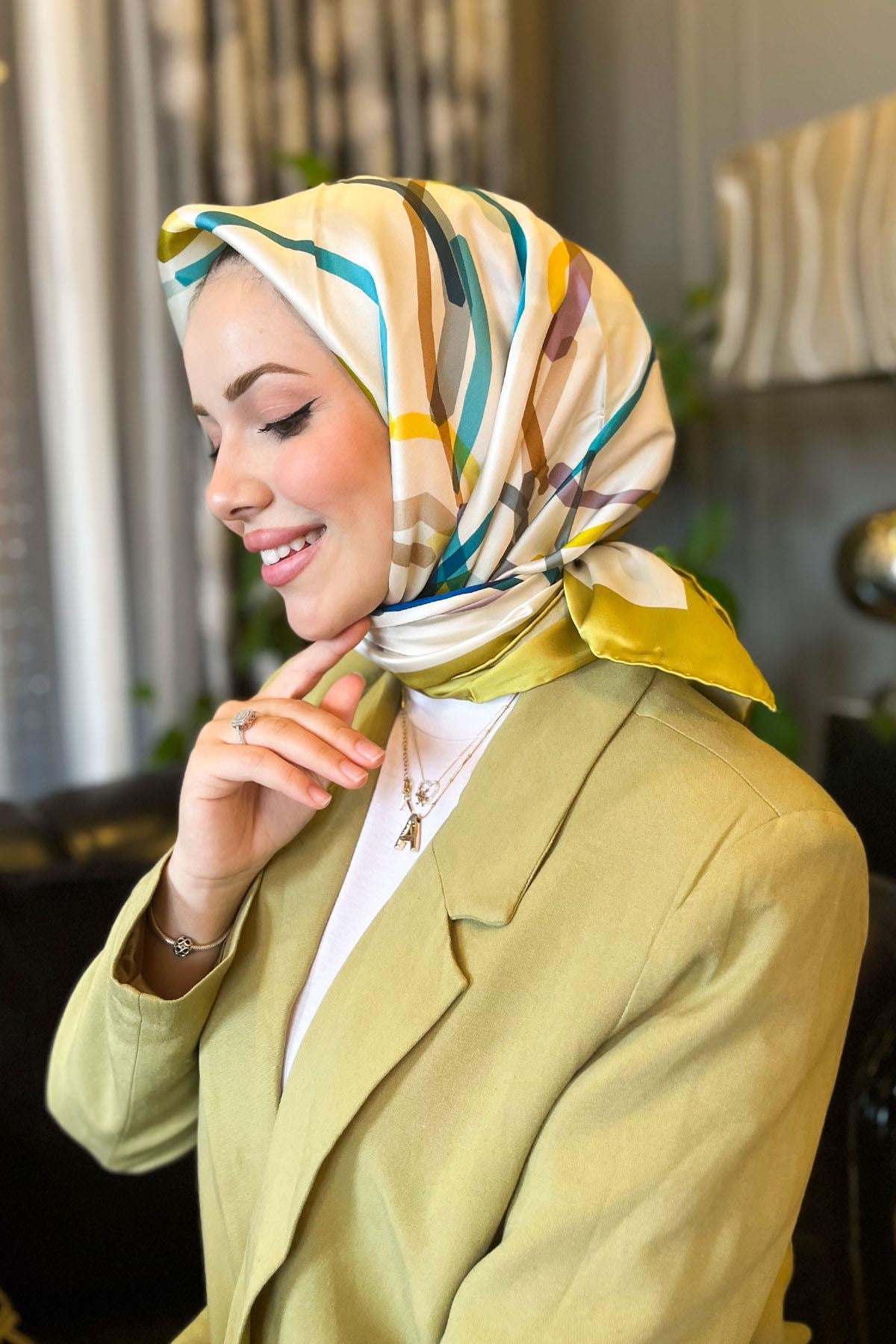 Armine İpek Eşarp 2023 İlkbahar-Yaz - 8902D-44 - Sura