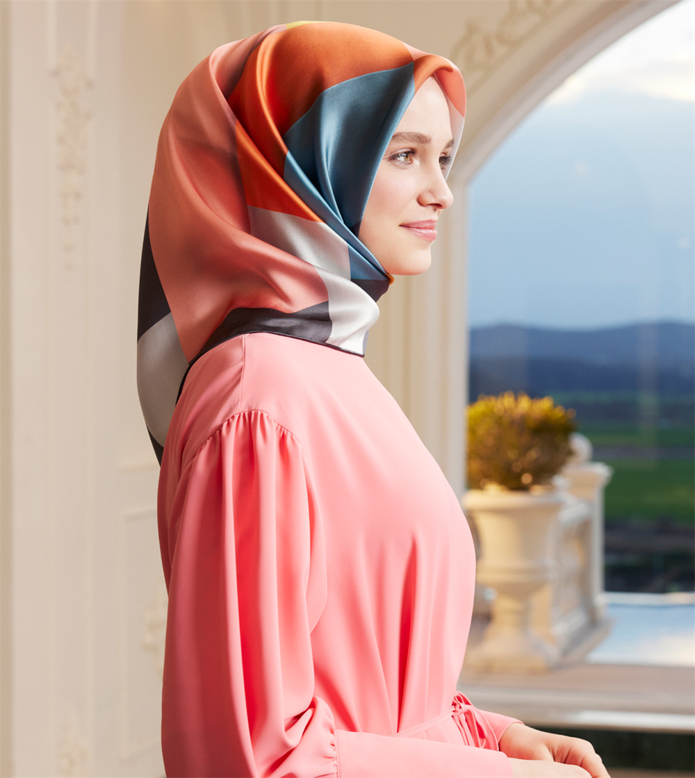 Armine İpek Eşarp 2023 İlkbahar-Yaz - 8918D-05 - Tivil