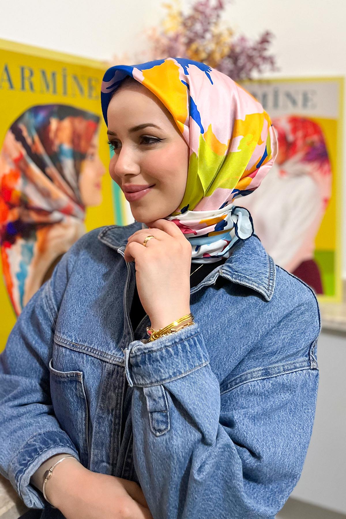 Armine İpek Eşarp 2023 İlkbahar-Yaz - 8935D-38 - Sura
