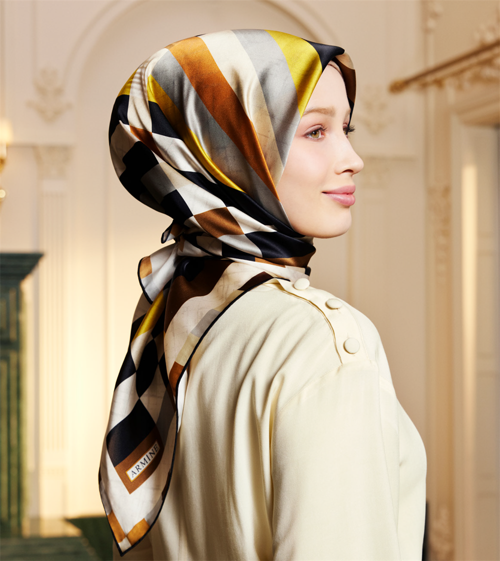 Armine İpek Eşarp 2023 İlkbahar-Yaz - 8963D-32 - Sura