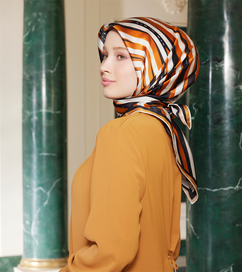 Armine İpek Eşarp 2023 İlkbahar-Yaz - 8943D-50 - Tivil