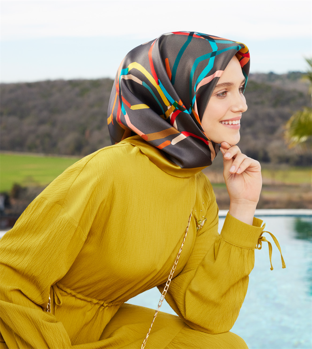 Armine İpek Eşarp 2023 İlkbahar-Yaz - 8902D-51 - Tivil