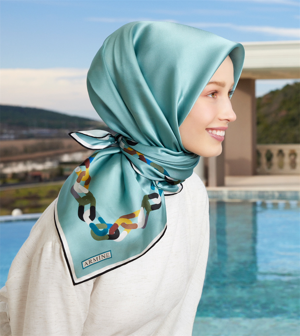 Armine İpek Eşarp 2023 İlkbahar-Yaz - 8908D-56 - Tivil