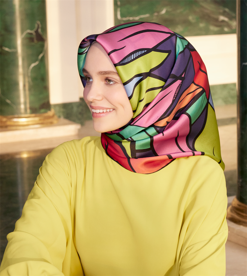 Armine İpek Eşarp 2023 İlkbahar-Yaz - 8957D-55 - Sura