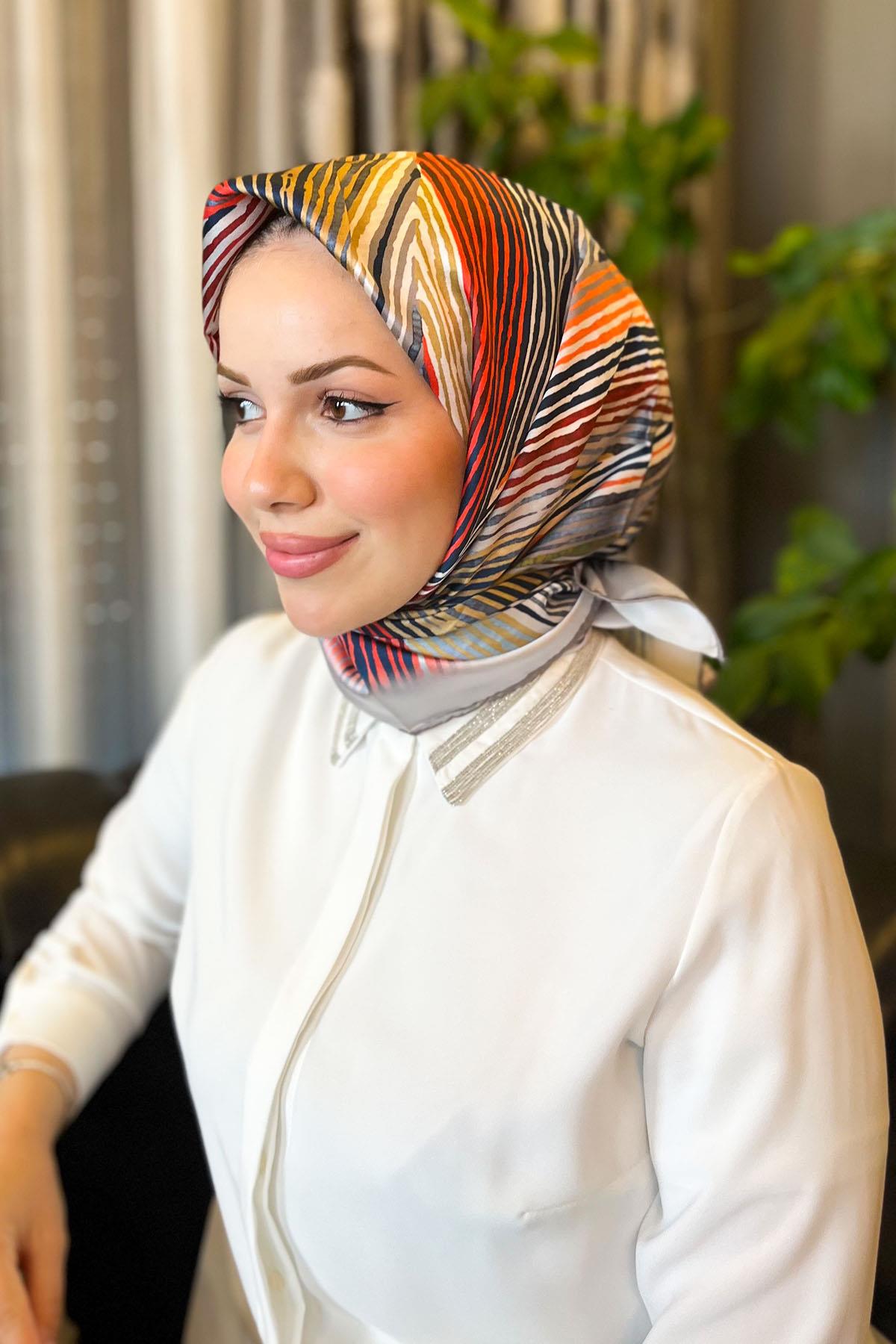 Armine İpek Eşarp 2023 İlkbahar-Yaz - 8955D-34 - Sura