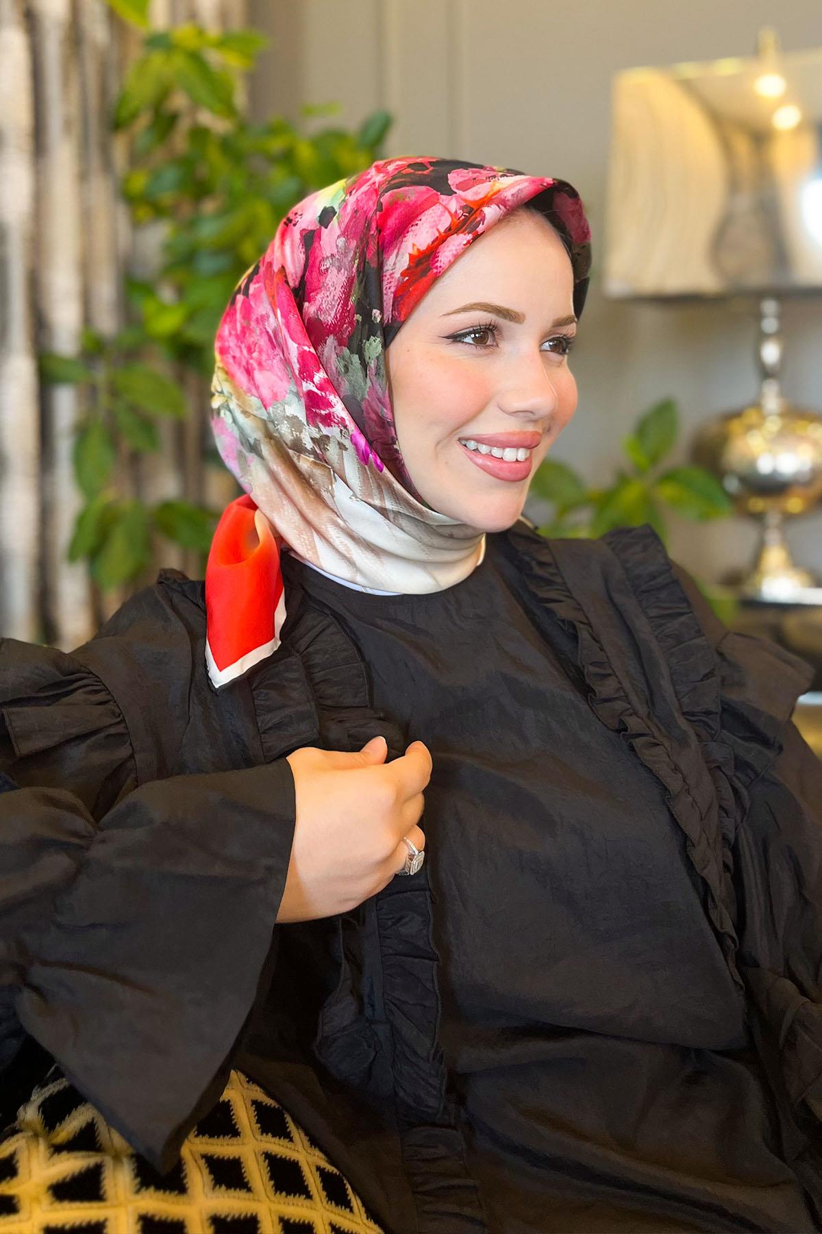 Armine İpek Eşarp 2023 İlkbahar-Yaz - 8949D-37 - Sura